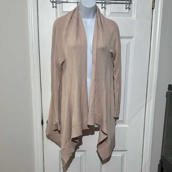Lululemon Athletics Cashmere Blend Knit Wrap Pink Bliss Waterfall Draping XS/S - Picture 1 of 7